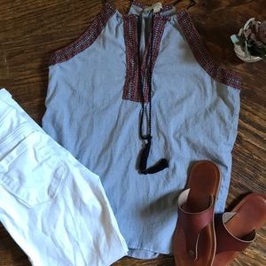 LOFT tassel trim tank